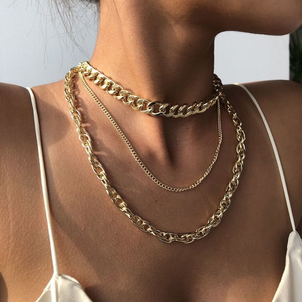 Temperamentsfullt modernt halsband för kvinnor