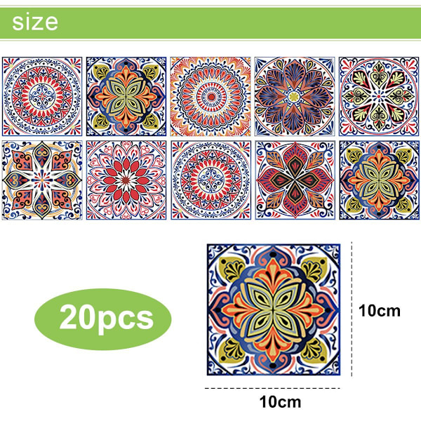 2 sett Mandala søm små blomstersimulering flis klistremerker hjem kjøkken & kjøkken KLB