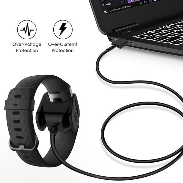 USB-opladerdockadapter-opladerkabel til Fitbit Charge 3 Fitness