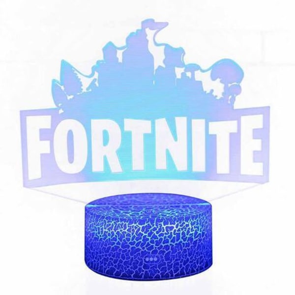 Fortress Night Game Series 3D Bord LED Farverig Touch Fjernbetjening Julelys KX-1 Sort Bandle: Touch +16 Farve Fjernbetjening