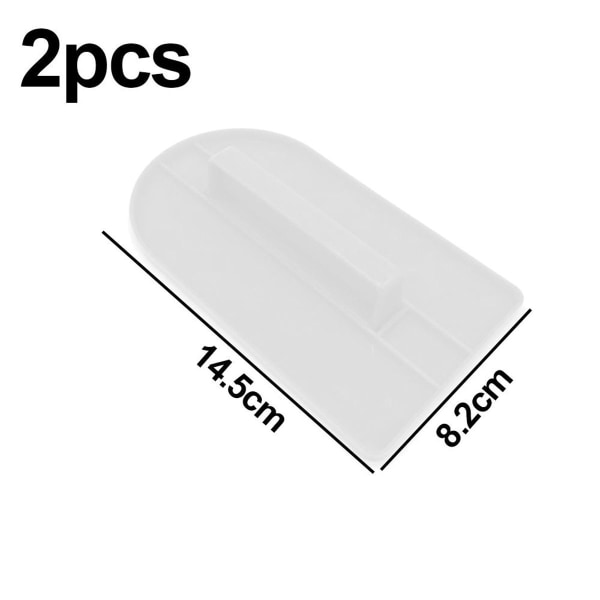 Piece Fondant Smoothing Tool Kakedekorering Smoother Polisher Hvit KLB