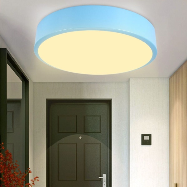 Modern supertunn rund LED-taklampa i akryl för KLB
