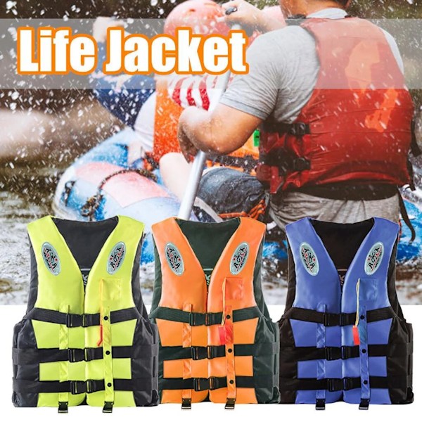 Flytväst, flythjälpväst, simväst, lämplig för fiske, segling, surfing, rodd, kajakpaddling, vattensporter, röd XL KLB