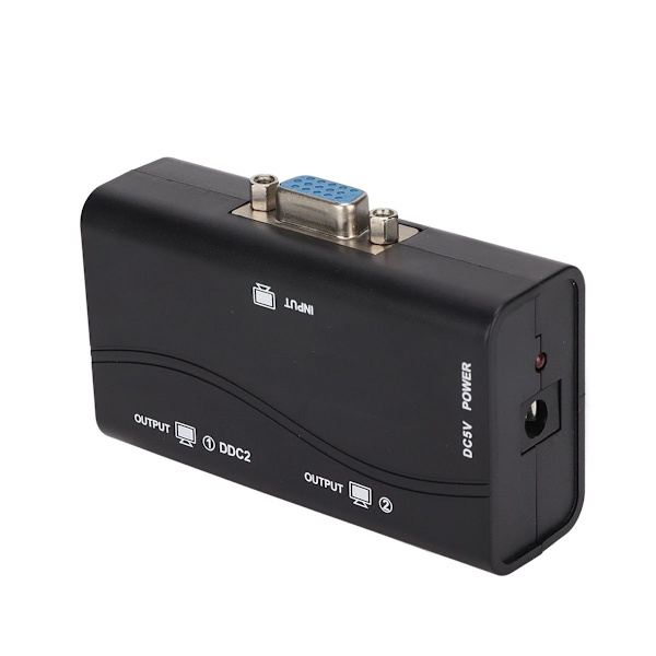 VGA-jakaja 1 sisään 2 ulos 250MHz USB-virtalähteellä 1920x1440 1080P KLB