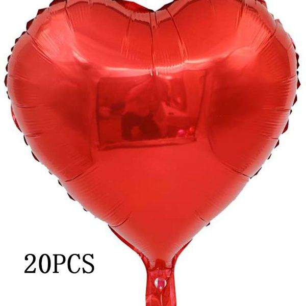 Hjerte folie ballon rød 20 stk hjerte helium balloner hjerte balloner KLB