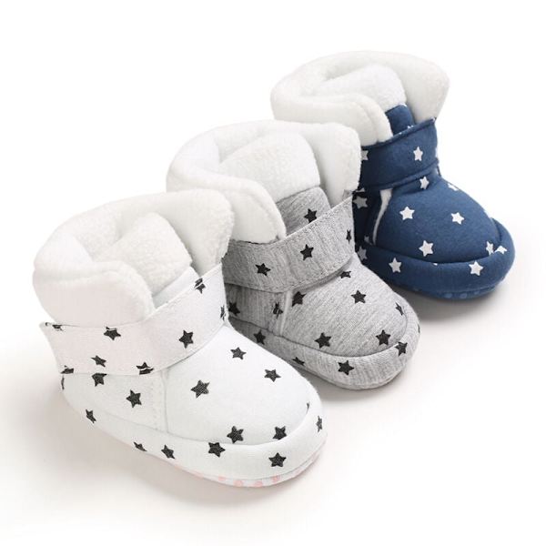Baby Vinterlådor Pojkar Vinterkängor Flickor, Baby Krypande Skor Håll Varm Baby Gåskor Vinter Vindtät Vattentät Snöboxar Mjuka Sulor C KLB
