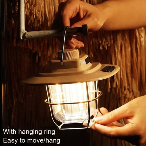 LY02 LED Retro Portable Tent Light Portable USB Rechargeable Camping Light