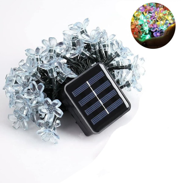 Solar fairy lights outdoor flowers, 7m 50 LEDs fairy lights solar outdoors KLB