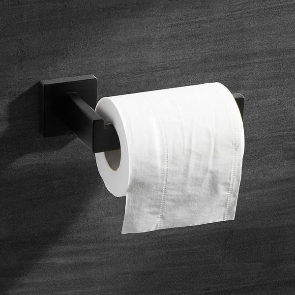 Sort Toiletpapirholder, Rustfrit Toiletpapirholder i Rustfrit Stål til Badeværelse