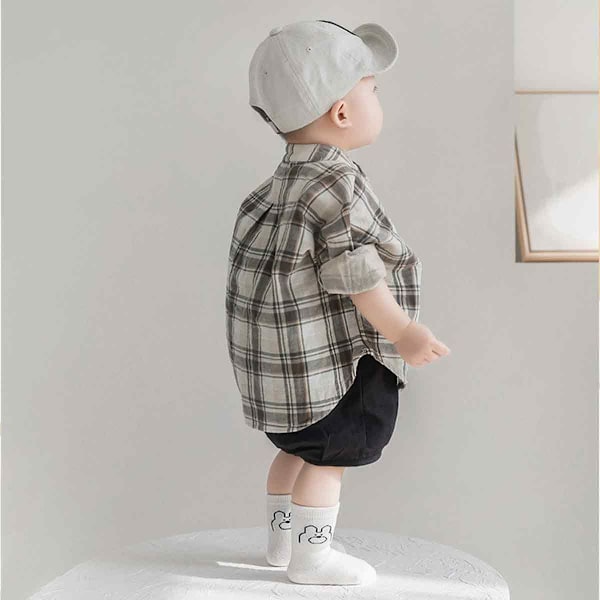 Ett set med blåa björngrupps babystrumpor, andningsbara, lösa, storlek S KLB