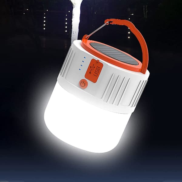 LED camping lanterne solcelle, have lanterne til camping fiskeri nødlys