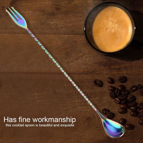 1 stk. rustfrit cocktail ske til at blande drinks og kaffe KLB
