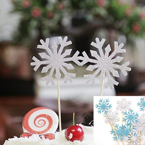 20 st Bröllopstårta Dekorera Frozen Cupcake Toppers Tandpetare,