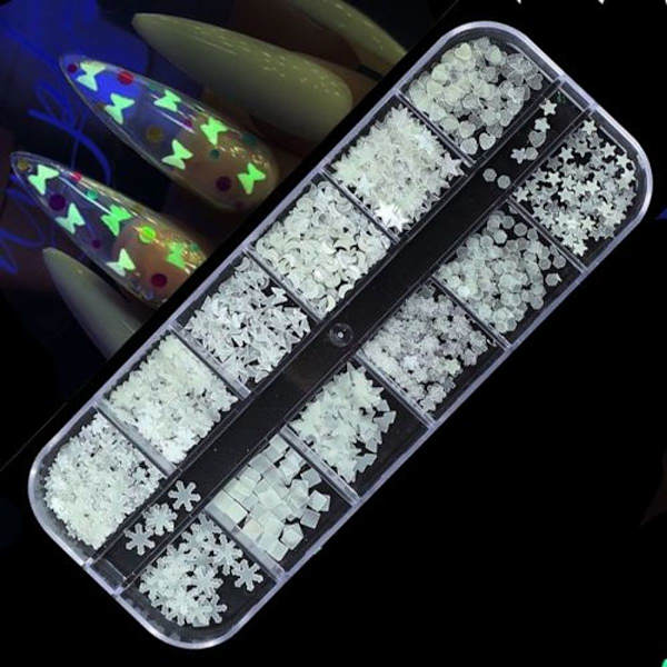 2 st Nail Art Butterfly Laser Symphony Paljetter-22nd