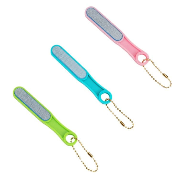 3 stk. slibning og polering nano glas negleslibere - grøn på den ene side