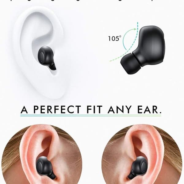 Trådløse Bluetooth 5.0 ørepropper, bærbare mini