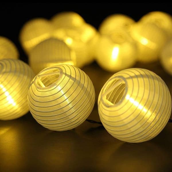 Solcellslampor utomhus, 6,5 m 30 LED solcellslampor, lyktor utomhus KLB