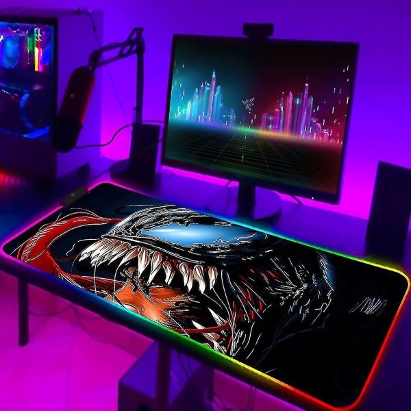 Venom Villain RGB Hiirimatto Taustavalaistu LED Peli Pelaaja