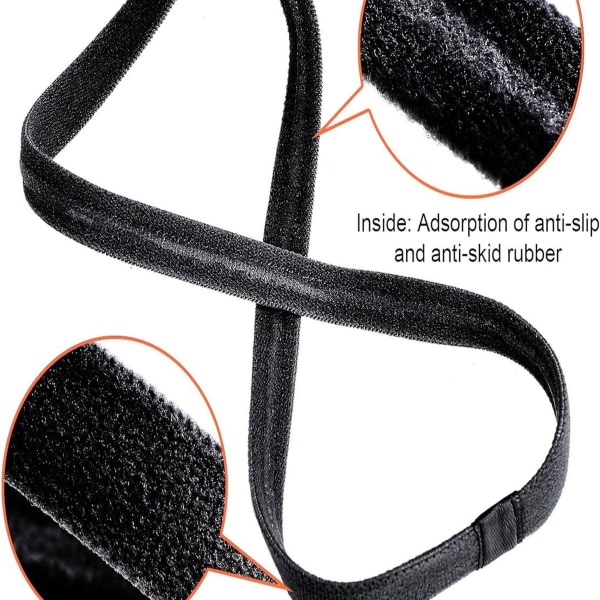 9 st silikon, halkfria elastiska sportpannband