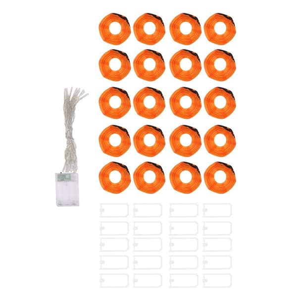3m 20 LED DIY græskar streng lys Halloween græskar KLB