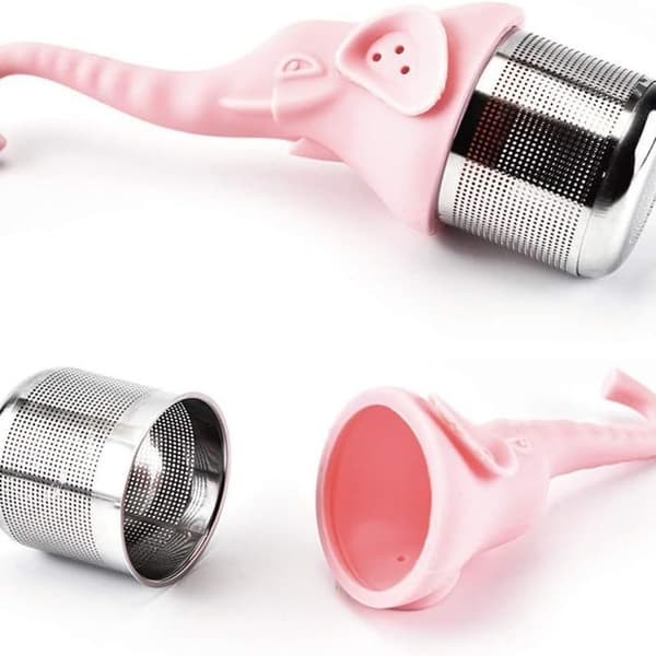 3 stk. løs te-infuser, elefantdyr silikone