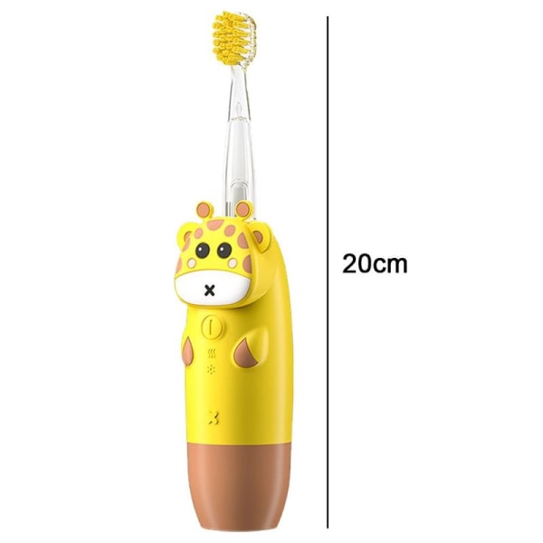 Waterproof electric children's toothbrush yellow