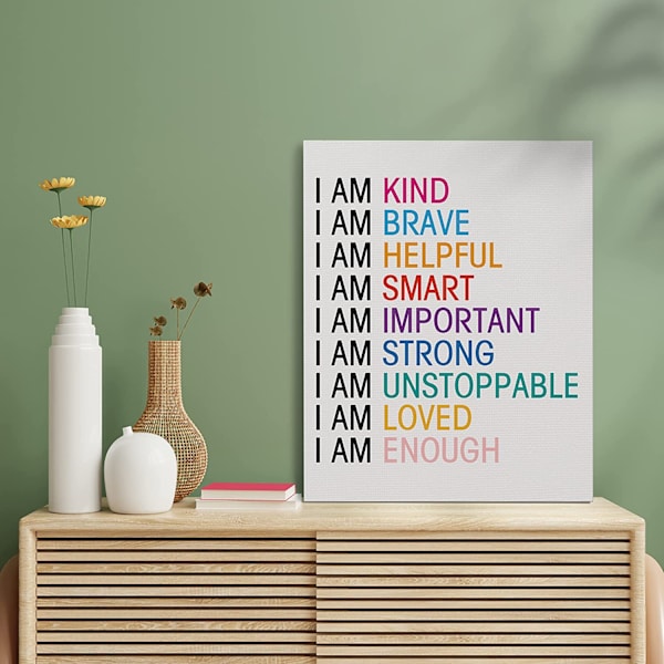 1 kpl 40X50cm Värikäs englanninkielinen motto inspiroiva juliste