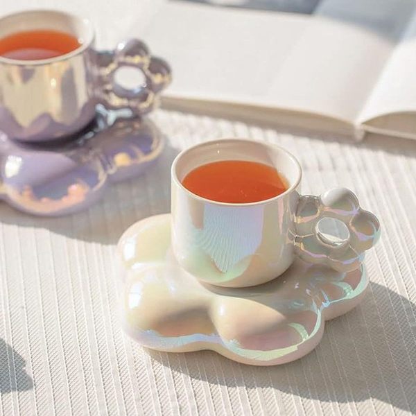 Kaffekoppset, keramisk kaffekopp, kreativ kopp, kaffekopp