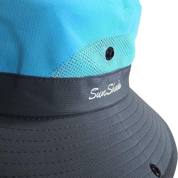 Dame Hestehale Solhatt UV-beskyttelse Foldbar Mesh Bredbrem Solhatt KLB