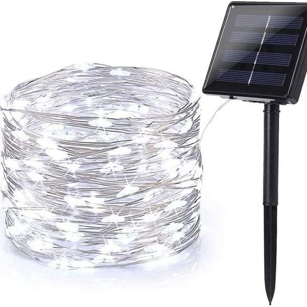 Solcellsbelysning för jul utomhus, BrizLabs 24M 240 LED vit KLB