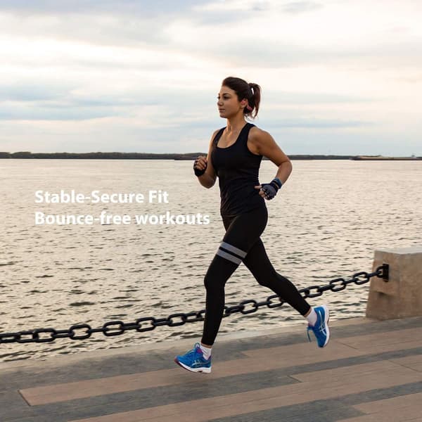 Bone Conduction Trådløst Sports Bluetooth Hodesett Over-Ear Grå