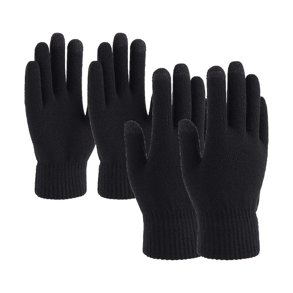 Strikkede handsker vinterhandsker mænd kvinder touchscreen vinterhandsker