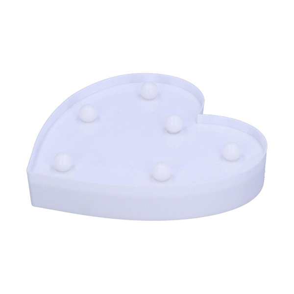 LED Hjerteformet Lys 6LED Chip Lille Nattelys til KLB