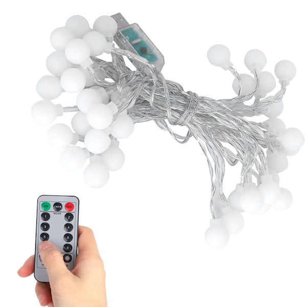 40LED Globe Ball String Lights 6M USB dekorative hengende lys KLB