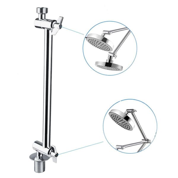Multifunksjonell glidende dusjskinne, roterende holder, justerbar KLB