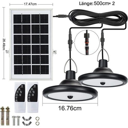 Solcellsbelysning för utomhusbruk med rörelsesensor, Jackyled 56 LED IP65