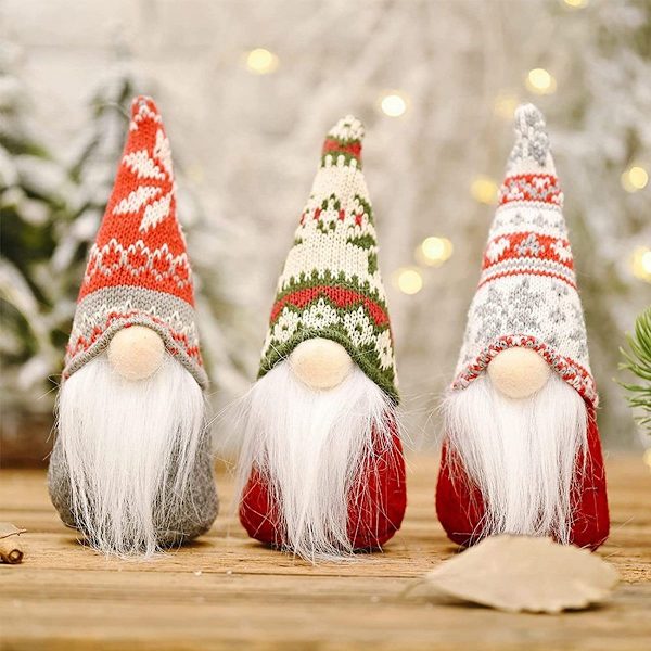 GNOME Tonttukoristepaketti 3 Tonttufiguuria Kasvottomat Tontut KLB
