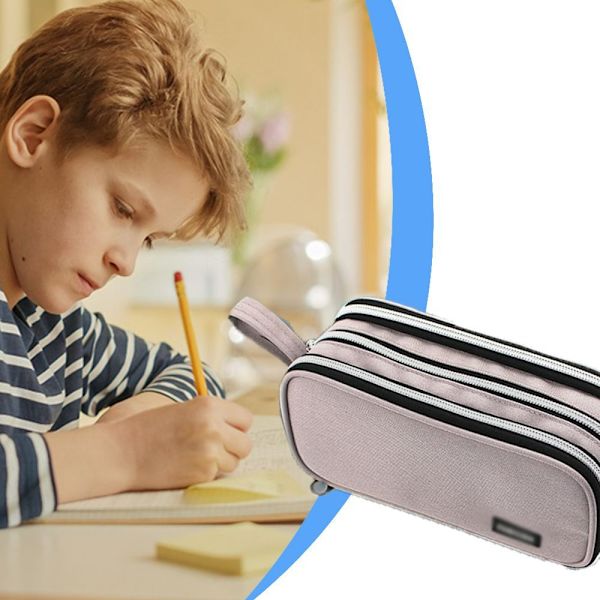 Stor blyantsæske, robust blyantsæske med stor kapacitet, form 5
