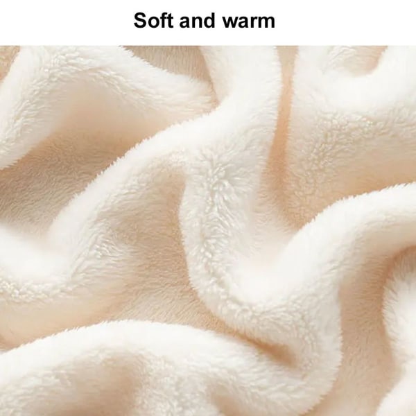 Varme Bløde Plys Slipper Socks Fluffy Microfiber Sokker Hvide KLB