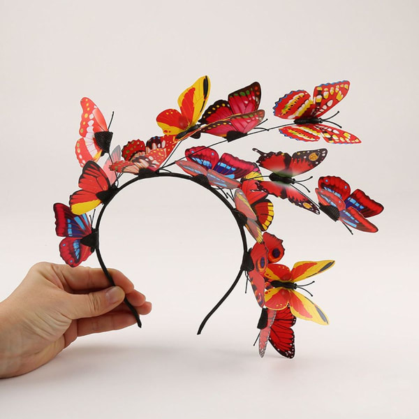 Butterfly Pannebånd, Glitter Butterfly Fascinator Hat, Elegant Shape3