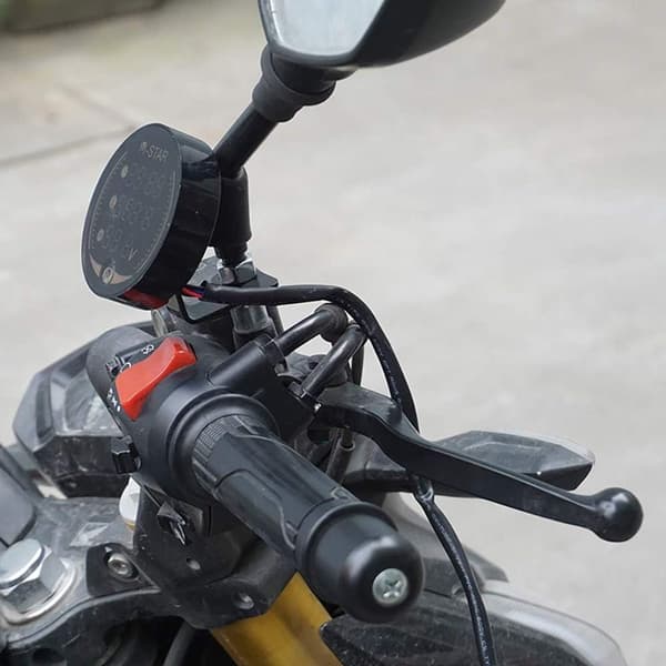 Vattentät nattvision motorcykelmätare LED digital display voltmeter spänning KLB