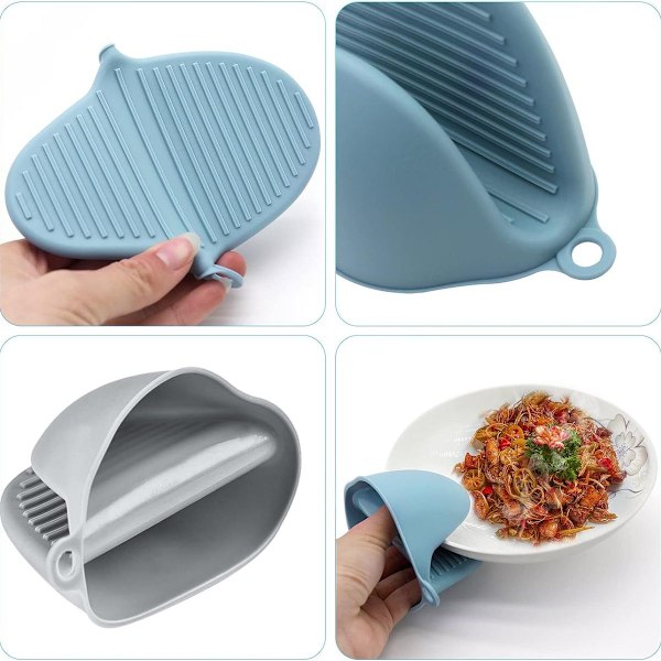 Varmebestandige silikonovnshansker 3-pakning (trefarget)  C Mini for baking