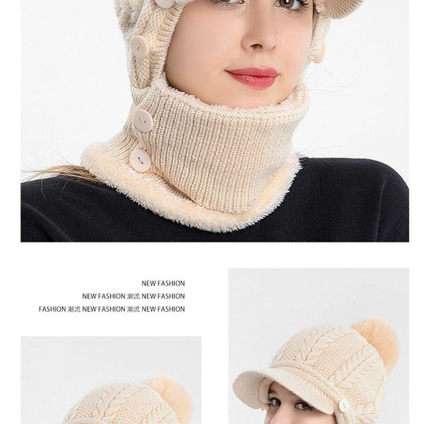 Bib one-piece varmt polstret strikket métze 1 stk.