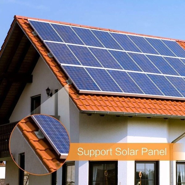 Z-formet solcellepanel, 8-delt solcellepanel aluminiumsbrakett, egnet for hjemmet