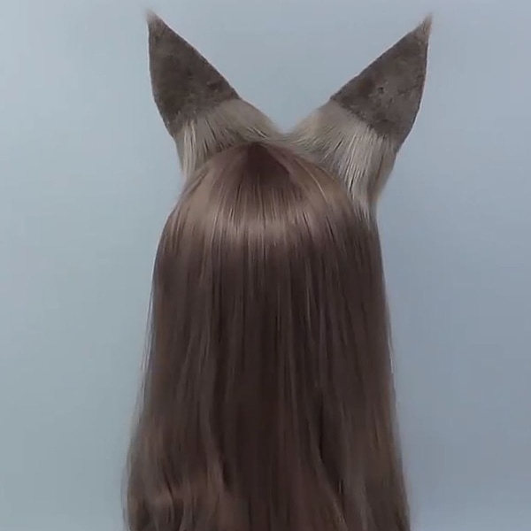 Furry Cat Wolf Fox Ears Hodebånd Halloween Hodeplagg Kostymefest KLB