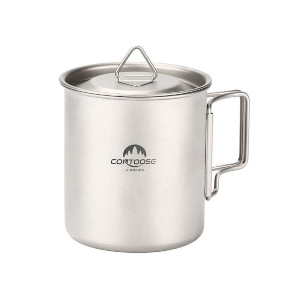 Retkeilyyn tarkoitettu titaaninen kuppi, 750 ml, max French Press