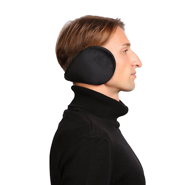 Varma öronmuffar Klassiska fleece unisex vinter utomhus öronmuffar