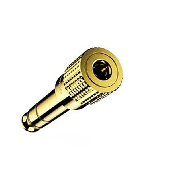 6,5 mm 1/4 han til 3,5 mm 1/8 hun stereohovedtelefonadapter