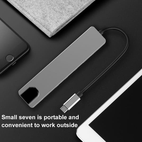 6-i-1 Type-C til HDMI-adapter med 87 W USB-C PD Power Delivery