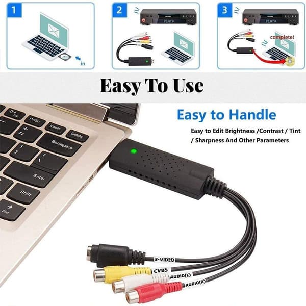 USB 2.0 Lyd- og Videokonverter, VHS-digitalisering og videoredigering, Video
